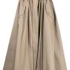 Alexander McQueen belted A-line midi skirt