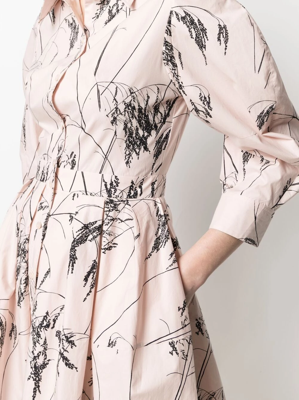 Top 10 🔔 Alexander McQueen Botanical print cotton 👕 shirtdress ❤️ 5 Alexander McQueen botanical-print cotton shirtdress