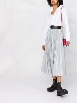 Alexander McQueen wide-neck cotton shirt