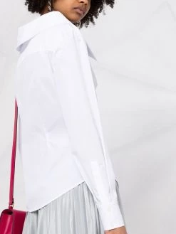 Alexander McQueen wide-neck cotton shirt