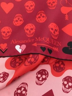 Alexander McQueen Heart and Skull print scarf
