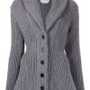 Alexander McQueen rib-knit peplum cardigan