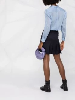 Alexander McQueen rear-pleated straight-fit skirt