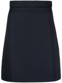 Alexander McQueen rear-pleated straight-fit skirt