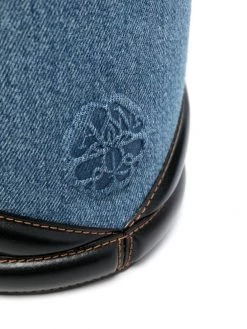 Alexander McQueen The Curve denim bucket bag