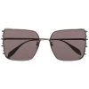 Alexander McQueen oversize-frame tinted sunglasses