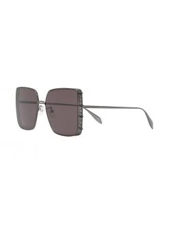 Alexander McQueen oversize-frame tinted sunglasses