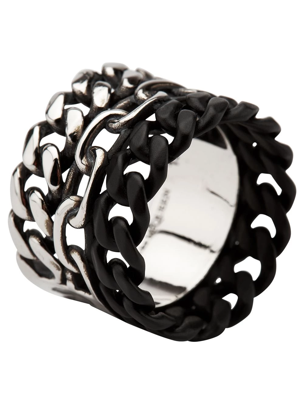 Discount ๐ Alexander McQueen Graffiti curb chain ring ๐งจ 2 Alexander McQueen Graffiti curb-chain ring