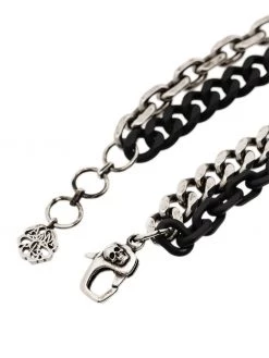 Alexander McQueen Graffiti logo chain necklace