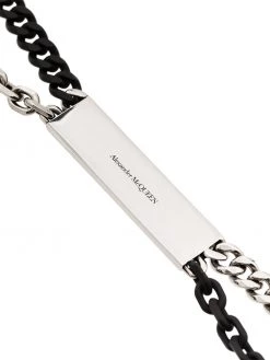 Alexander McQueen Graffiti logo chain necklace