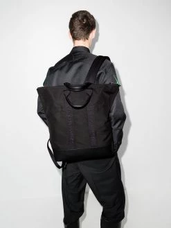 Alexander McQueen De Manta logo-tape backpack