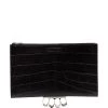 Alexander McQueen Four-Ring zipper pouch