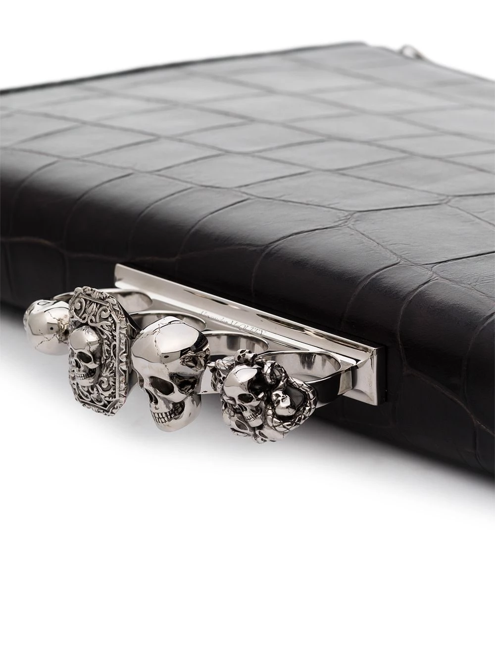 Cheapest 🎉 Alexander McQueen Four Ring zipper pouch 🔔 5 Alexander McQueen Four-Ring zipper pouch