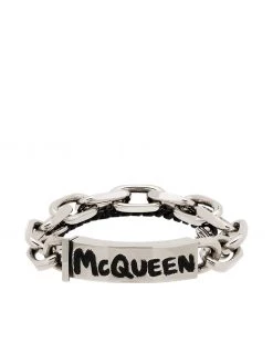 Alexander McQueen Graffiti chain bracelet
