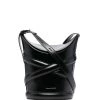 Alexander McQueen embossed-logo bucket bag