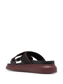 Alexander McQueen logo-print slip-on sandals