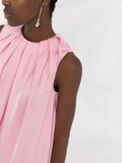 Alexander McQueen pleated sleeveless blouse