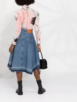 Hot Sale ๐ Alexander McQueen Trompe l'oeil print blouse ๐ 11 Alexander McQueen trompe l'oeil print blouse