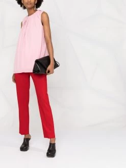 Alexander McQueen pleat-detail blouse