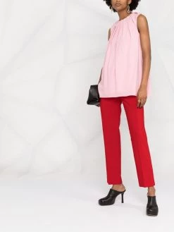 Alexander McQueen pleat-detail blouse