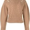 Alexander McQueen cut-out puff-sleeve jumper