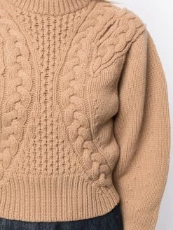 Alexander McQueen cut-out puff-sleeve jumper