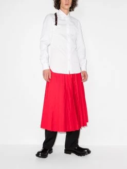 Alexander McQueen logo tape harness shirt