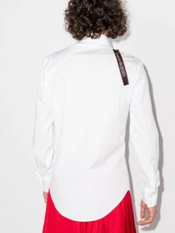 Alexander McQueen logo tape harness shirt