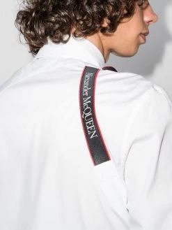 Alexander McQueen logo tape harness shirt