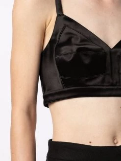 Alexander McQueen spaghetti-strap crop top