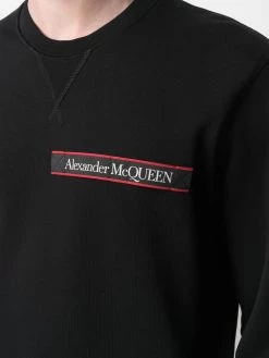Alexander McQueen logo tape long sleeve sweatshirt