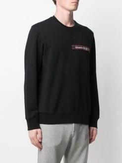 Alexander McQueen logo tape long sleeve sweatshirt