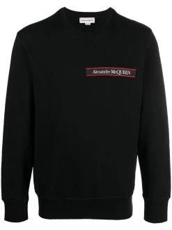Alexander McQueen logo tape long sleeve sweatshirt