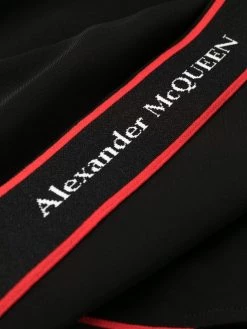 Alexander McQueen knitted logo tape track pants