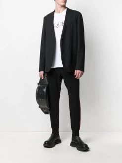 Alexander McQueen knitted logo tape track pants