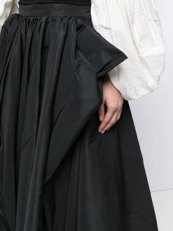 Alexander McQueen gathered A-line skirt