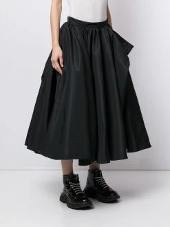 Alexander McQueen gathered A-line skirt