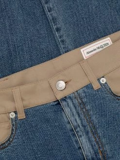 Buy ๐ฏ Alexander McQueen Panelled skinny ๐ jeans โญ 12 Alexander McQueen panelled skinny jeans