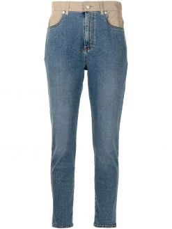 Alexander McQueen panelled skinny jeans