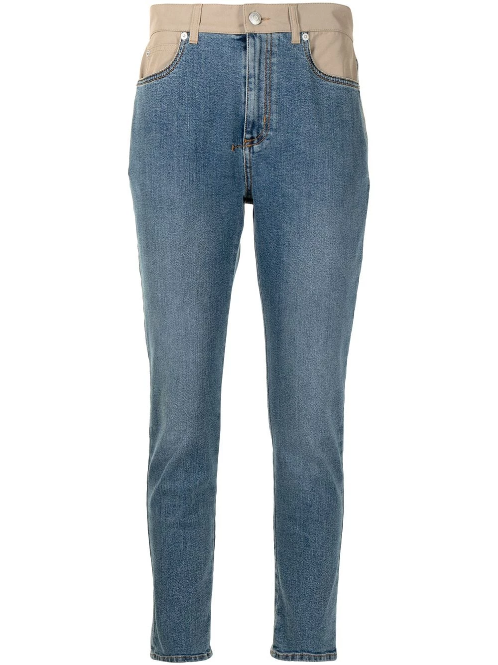 Buy ๐ฏ Alexander McQueen Panelled skinny ๐ jeans โญ 1 Alexander McQueen panelled skinny jeans