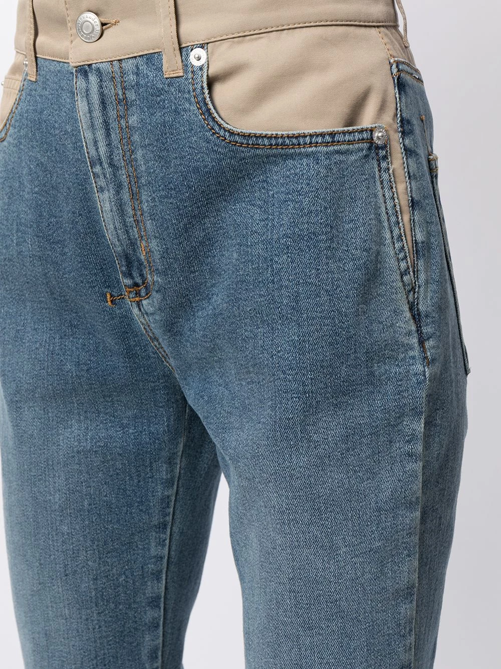 Buy ๐ฏ Alexander McQueen Panelled skinny ๐ jeans โญ 5 Alexander McQueen panelled skinny jeans