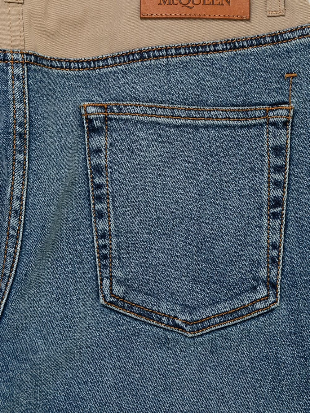 Buy ๐ฏ Alexander McQueen Panelled skinny ๐ jeans โญ 7 Alexander McQueen panelled skinny jeans