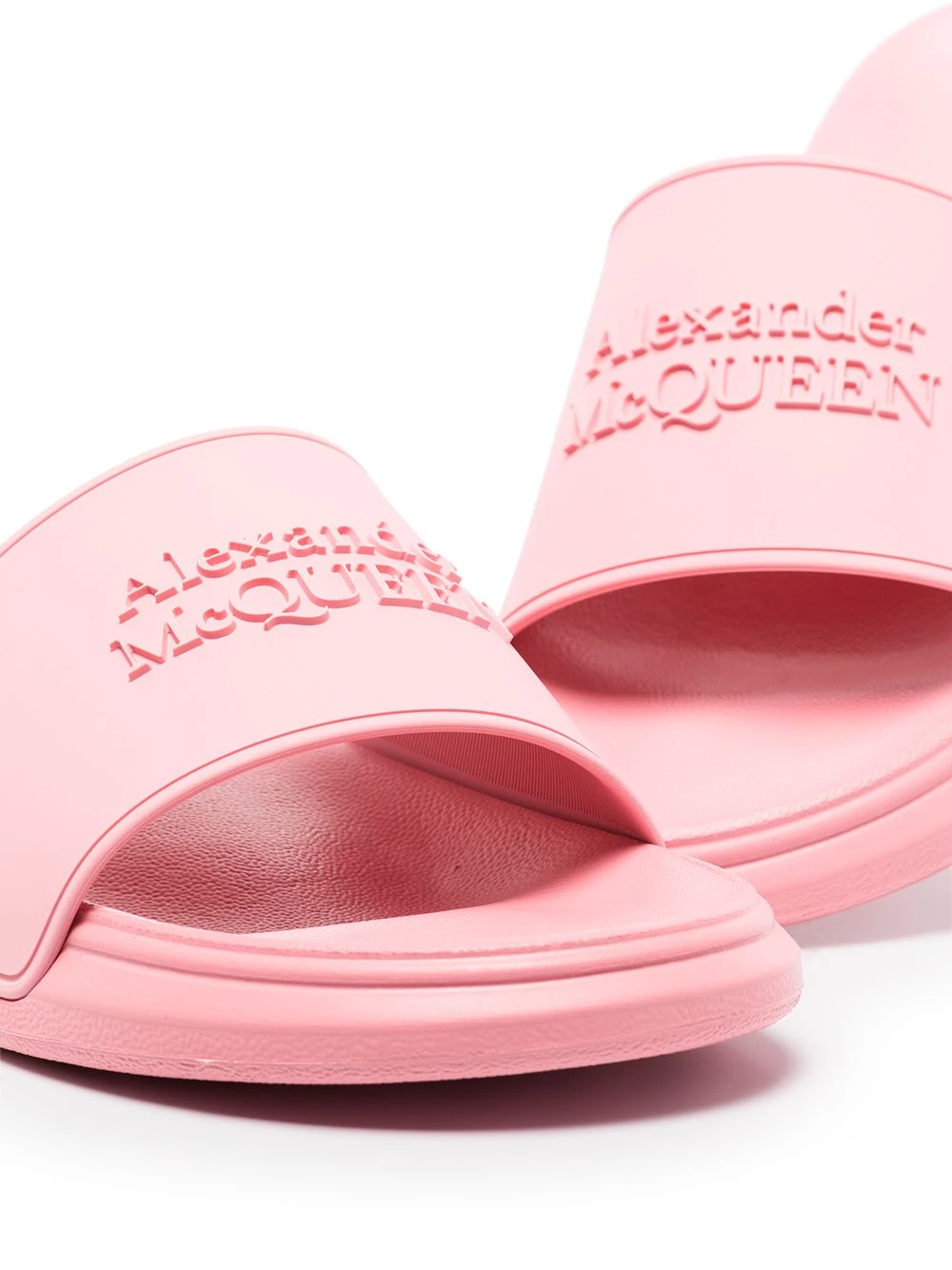 Promo ๐คฉ Alexander McQueen Logo embellished flat slides โค๏ธ 2 Alexander McQueen logo-embellished flat slides