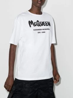 Alexander McQueen logo-print cotton T-shirt