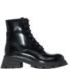 Alexander McQueen leather lace-up boots