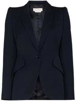 Alexander McQueen fitted-waist tailored blazer