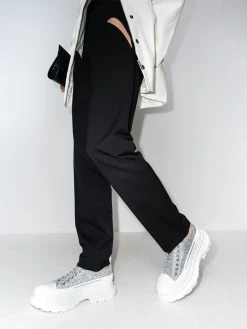 Alexander McQueen Tread Slick glitter-embellished sneakers