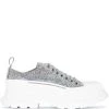 Alexander McQueen Tread Slick glitter-embellished sneakers