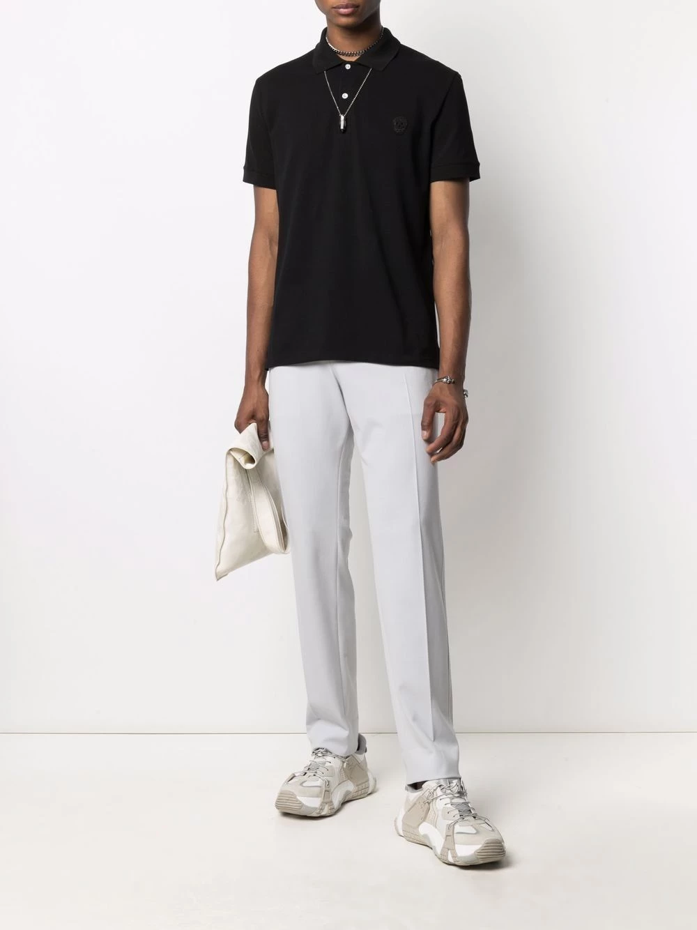 Flash Sale ๐งจ Alexander McQueen Skull embroidered polo ๐ shirt ๐ 2 Alexander McQueen skull-embroidered polo shirt