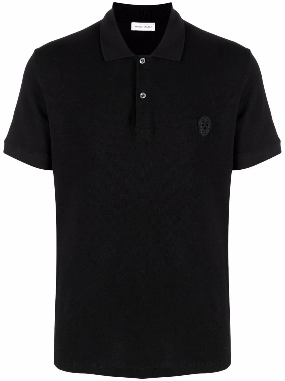 Flash Sale ๐งจ Alexander McQueen Skull embroidered polo ๐ shirt ๐ 1 Alexander McQueen skull-embroidered polo shirt